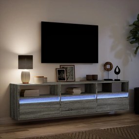 ΈΠΙΠΛΟ ΤΟΙΧΟΥ ΤΗΛΕΟΡΑΣΗΣ ΜΕ LED ΓΚΡΙ SONOMA 180X31X45 ΕΚ. 3307945