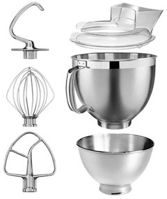 Πλανητικό μίξερ Artisan Elegance KitchenAid 5KSM185PSEMS, 300W, 4,8 l, Direct drive, 10 ταχύτητες, Inox