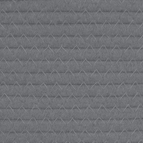 vidaXL Καλάθι Αποθήκευσης Γκρι και Λευκό Ø40 x 35 εκ. Βαμβακερό