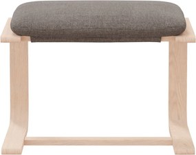 vidaXL Υποπόδιο Taupe 51 x 41 x 40 εκ. Υφασμάτινο