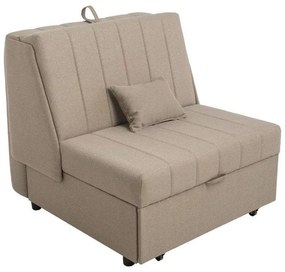 Πολυθρόνα New Montana Fylliana Ανοικτό Καφέ - Σκούρο Καφέ Bombay 95x100x92 εκ. 95x100x92 εκ.