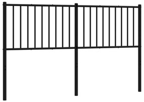 vidaXL Κεφαλάρι Μαύρο 160 εκ. Μεταλλικό