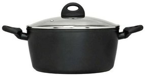 Κατσαρόλα Βαθιά Petra 70.020.020 Φ20cm 2,8Lt Black Cryspo Trio 20cm Αλουμίνιο