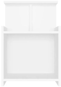 Κομοδίνα 2 Τεμαχίων Λευκά 40 x 35 x 60 εκ. από Μοριοσανίδα - Λευκό