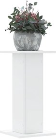 vidaXL Βάσεις Φυτών 2 τεμ. Λευκές 30x30x60 εκ. από Επεξεργασμένο Ξύλο