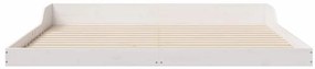 vidaXL Σκελετός Κρεβατιού Λευκό 200 x 210 cm Μασίφ ξύλο πεύκου