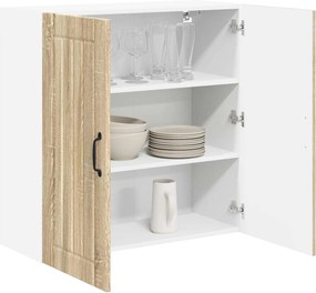 vidaXL Ντουλάπα Τοίχου LUCCA Sonoma Δρυς 80 x 31 x 80 εκ.