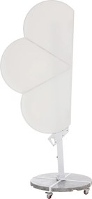 ΟΜΠΡΕΛΑ ΜΕ ΒΑΣΗ ΣΕΙΡΑ CANNOPY (flower) HM21286.02 ΑΛΟΥΜΙΝΙΟ-ΓΡΑΝΙΤΗΣ-ΛΕΥΚΟ 2,38x2,2μ
