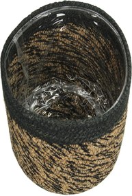 Κασπώ ArteLibre Μαύρο Γιούτα 21x21x15cm Σετ 5Τμχ