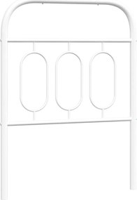 vidaXL Ανταλλακτικό κεφαλάρι Λευκό 75 εκ. Μεταλλικό