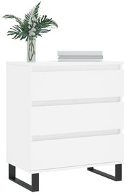 vidaXL Συρταριέρα Λευκή 60 x 35 x 70 εκ. από Επεξεργασμένο Ξύλο