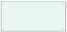 vidaXL Πλάτη Κουζίνας Λευκή 100 x 50 εκ. από Ψημένο Γυαλί