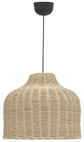Φωτιστικό οροφής Ziquel Inart rattan σε φυσική απόχρωση Φ42x89εκ 42x42x89 εκ.