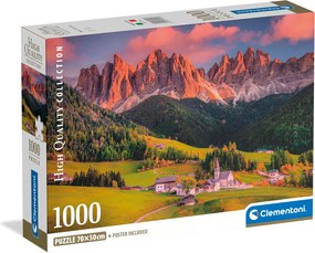 Clementoni Παζλ High Quality Collection Μαγευτικές Ιταλικές Άλπεις 1000 τμχ - Compact Box