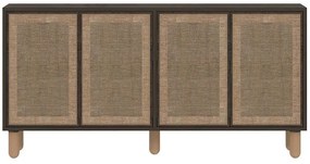 Μπουφές Leila 327ODS1331 150x35,6x73cm Walnut-Oak Μοριοσανίδα, Μελαμίνη