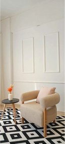 Stewehome Πολυθρόνα με ξύλινα πόδια 60x55x55 cm