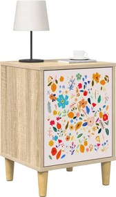 vidaXL Κομοδίνο MAINZ 2 τμχ. Sonoma Δρυς 36 x 33 x 50 εκ.