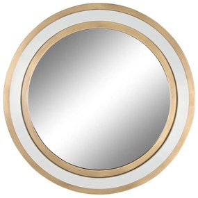 Τοίχο καθρέφτη Home ESPRIT Λευκό Χρυσό 108 x 5,5 x 108 cm