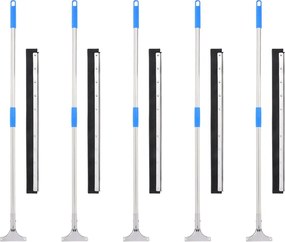 vidaXL Σκούπες δαπέδου 5 τεμ. 75x122,5 εκ. από Ατσάλι και Καουτσούκ