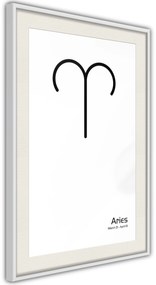 Αφίσα - Zodiac: Aries II - 30x45 - Μαύρο - Χωρίς πασπαρτού