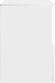 vidaXL Ντουλάπι Μπάνιου Λευκό 30 x 44,5 x 50 εκ. Επεξεργασμένο Ξύλο