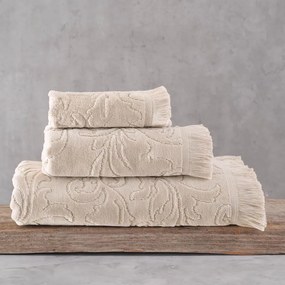 Πετσέτες Sienna (Σετ 5τμχ) Beige Ρυθμός Towels Set 75x150cm 100% Βαμβάκι