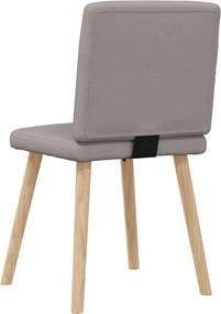 vidaXL Καρέκλες Τραπεζαρίας 6 τεμ. Χρώμα Taupe Υφασμάτινες