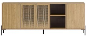 Μπουφές Naive Megapap χρώμα sapphire oak 204x40x80εκ.