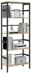 vidaXL Ράφι Βιβλίων Δρύς Sonoma 60 x 29,5 x 149 εκ Επεξεργασμένο ξύλο