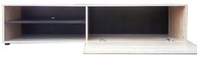 Έπιπλο TV Solo 163x41x38cm Sonoma με Wenge και MDF Καμπυλωτό τελείωμα στις πόρτες