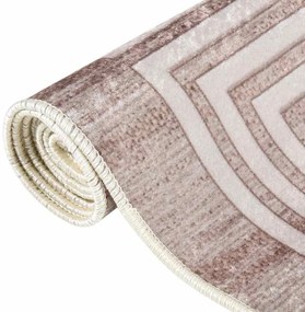 vidaXL Χαλί Πλενόμενο Μπεζ 80 x 300 εκ.