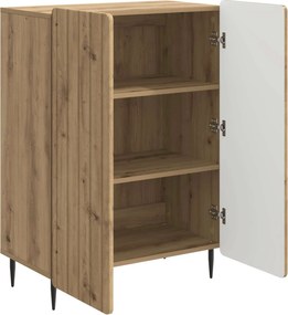 vidaXL Πλαϊνό γραφείο Artisan Δρυς 66 x 34,5 x 92 εκ.