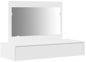 vidaXL Κρεμαστό Τραπέζι Μακιγιάζ Λευκό 100x40x70 εκ