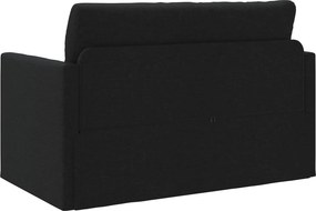 vidaXL Κρεβάτι καναπές 110cm Μαύρο ύφασμα