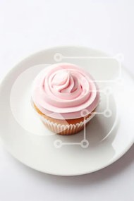 Σετ των 2 Intra Συλλεκτικό Ξύλινο Παζλ Plywood 4mm - Νόστιμο Cupcake με ροζ πάγωμα Σε Ξύλινο Κουτί - Διαστάσεις: 10x10 cm – 25 κομμάτια