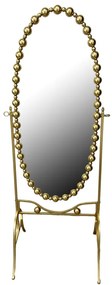 Καθρέπτης Present Inart χρυσό μέταλλο 62.5x49x170εκ Υλικό: METAL 295-000009