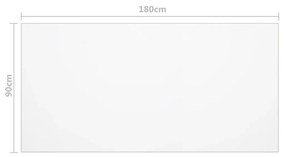 Προστατευτικό Τραπεζιού Ματ 180 x 90 εκ. / 2 χιλ. από PVC - Διαφανές