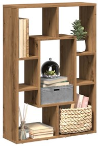 Βιβλιοθήκη Αρτισιανή Δρυς 63x20x90 εκ. από Επεξεργασμένο Ξύλο