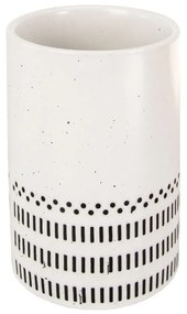 Ποτηροθήκη Alva 7,2x9,8cm Black-White Kleine Wolke Κεραμικό
