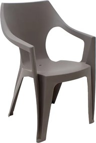 Πολυθρόνα πολυπροπυλενίου Dante χρώμα cappuccino 57x55x79εκ.