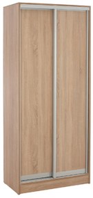 ΝΤΟΥΛΑΠΑ ΣΥΡΟΜΕΝΗ ADLER ΜΕΛΑΜΙΝΗΣ 90x45x210Yεκ. SONAMA OAK 2ΦΥΛΛΗ HM2436.01