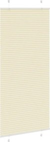 VidaXL Πλισέ περσίδα Κρέμα 85x200 cm Πλάτος υφάσματος 84,4 cm