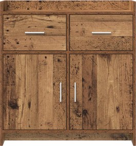 vidaXL Πλαϊνό γραφείο Παλαιωμένο ξύλο 75 x 36 x 80 εκ