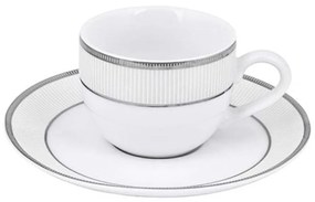 Φλυτζάνι Καφέ Classic Stripes (Σετ 6Τμχ) 90ml Black-White Oriana Ferelli® Porcelain