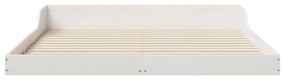 vidaXL Σκελετός Κρεβατιού Λευκό 140 x 220 cm Μασίφ ξύλο πεύκου