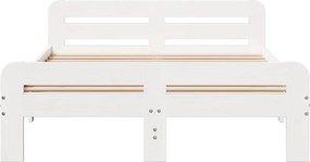 vidaXL Σκελετός Κρεβ. Χωρίς Στρώμα Λευκό 180x200 εκ Μασίφ Πεύκο