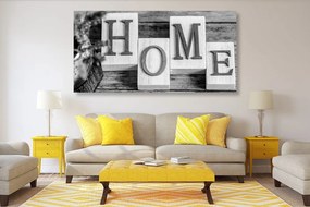 Εικονογράμματα Home σε ασπρόμαυρο - 120x60