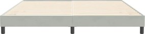 vidaXL Box Spring κρεβάτι χωρίς στρώμα ανοιχτό γκρι 200x210 cm