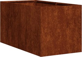 vidaXL Γλάστρα Κήπου Σκ rusty 40 x 80 x 40 cm