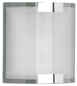 Φωτιστικό Τοίχου-Απλίκα Divo 20x20x7cm Chrome-White 2522011-06 Trio Lighting Metal, Glass